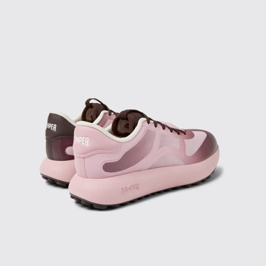 Back view of Twins Burgundy Women's Sneakers with Simplified Stitch-Free Technology.