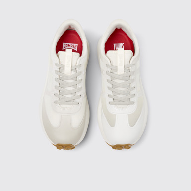 Overhead view of Twins Multicolor Recycled PET and TPU Film Sneakers for Women.