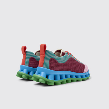 Back view of Camper x SUNNEI - PELOTISSIMA Multicolor Textile Sneakers for Women.