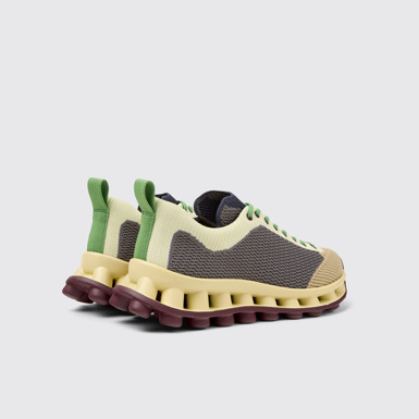 Back view of Camper x SUNNEI - PELOTISSIMA Multicolor Textile Sneakers for Women.