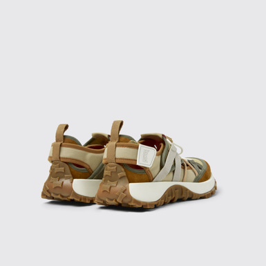 Back view of Twins Multicolor Recycled PET and Nubuck Sneakers for Women.