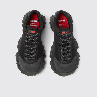 Overhead view of Karst Trek - GORE-TEX Gray Textile and Nubuck Sneakers for Women.