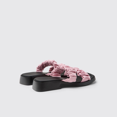 Back view of Dana Pink Recycled PET Sandals for Women.