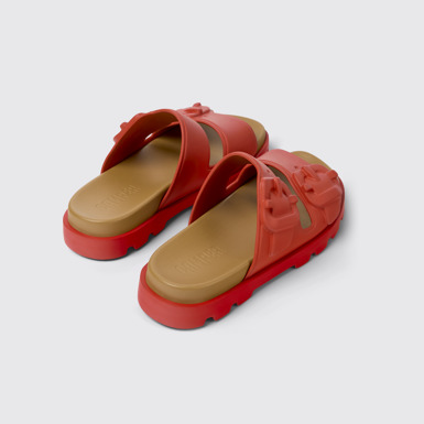 Back view of Brutus Sandal Red EVA Sandals for Women.