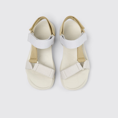 Overhead view of Karst Sandal Multicolor Textile Sandals for Women.