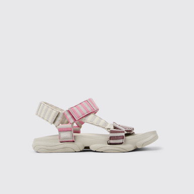 Side view of Karst Sandal Multicolor Textile Sandals for Women.