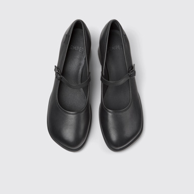 Kora Mocasines de piel negra para mujer.