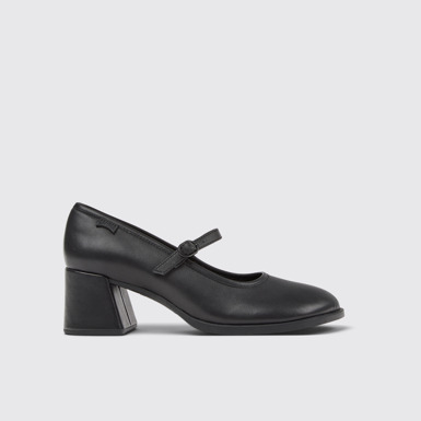 Kora Mocasines de piel negra para mujer.
