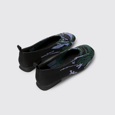 Back view of Twins Multicolor Recycled PET Ballerinas for Women.