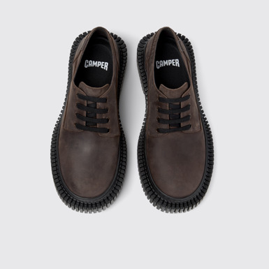 Pix Berlin Zapatos de nobuk marrón para mujer.