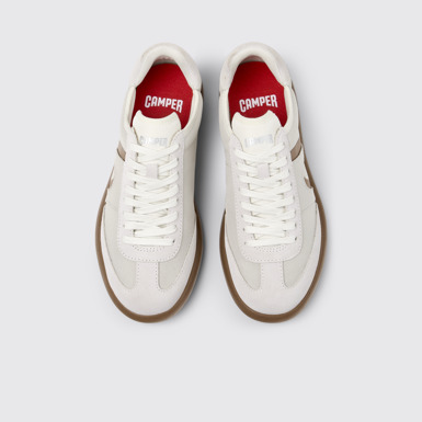 Overhead view of Pelotas Soller Multicolor Recycled PET and Leather Sneakers for Women.