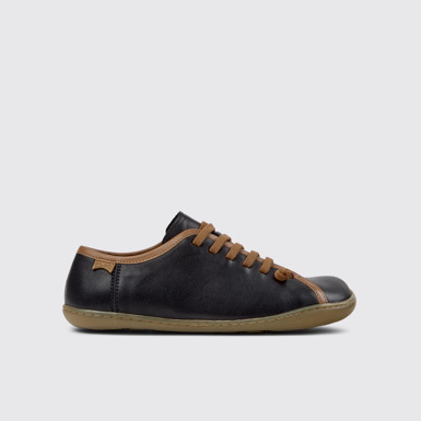 Side view of Twins Multicolor Leather Shoes for Women.