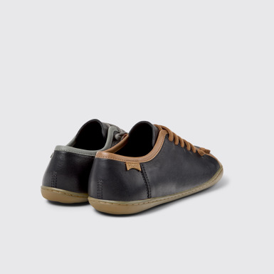 Back view of Twins Multicolor Leather Shoes for Women.