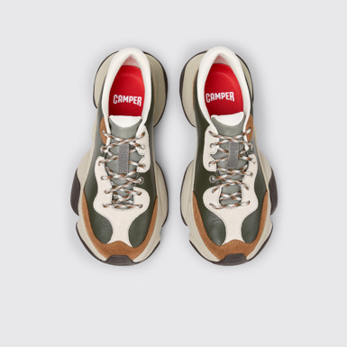 Karst 2 Wielokolorowe sneakersy damskie ze skóry i nubuku.