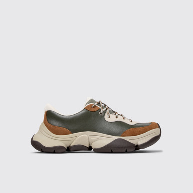 Karst 2 Wielokolorowe sneakersy damskie ze skóry i nubuku.