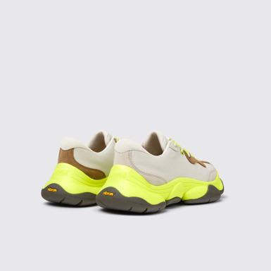 Back view of Twins Multicolor Leather Sneakers for Women.