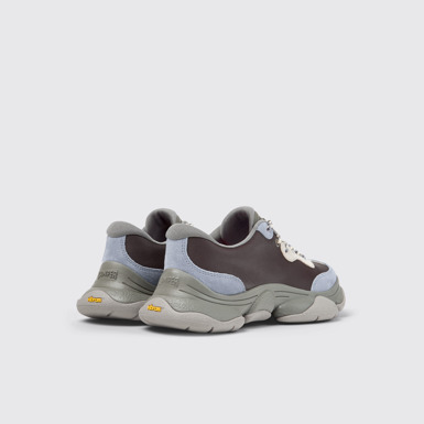 Back view of Karst 2 Multicolor Leather and Nubuk Sneakers for Women.