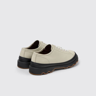 Brutus+ Chaussures en cuir gris pour femme.