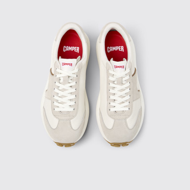 Overhead view of Pelotas Athens Multicolor Leather and Nubuck Sneakers for Women.