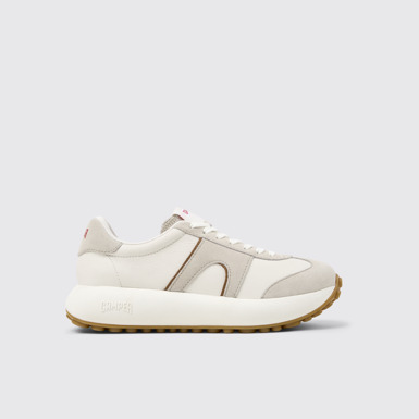 Side view of Pelotas Athens Multicolor Leather and Nubuck Sneakers for Women.