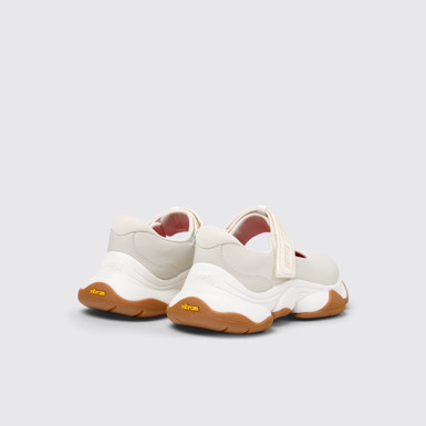 Back view of Karst 2 White Leather Sneakers for Women.