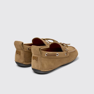 Back view of Right Nina Brown Nubuck Ballerinas for Women.