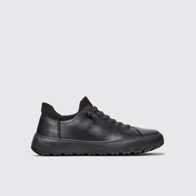 Peu Serra Schwarzer Lederschuh für Damen.