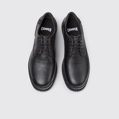 Pix Zapatos de piel negra para mujer.