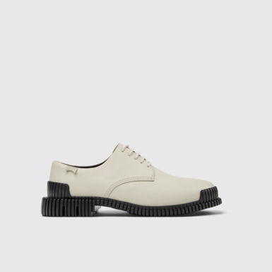 Pix Zapatos de piel gris para mujer.