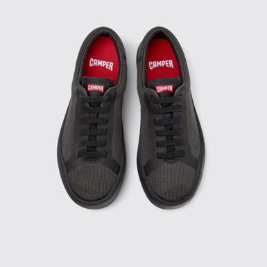 Overhead view of Peu Touring Gray Recycled Engineered Materials Sneakers for Women.