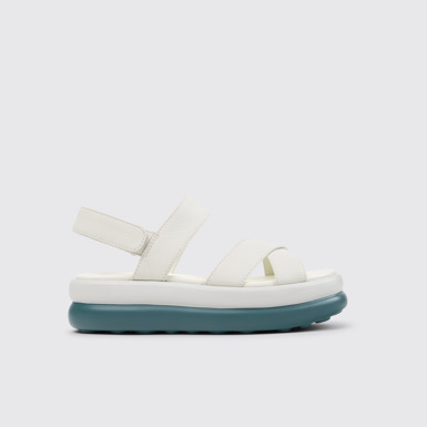 Pelotas Flota Up Sandalias de piel blancas para mujer.