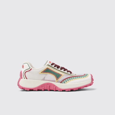 Side view of Twins Multicolor Textile Sneakers for Women.