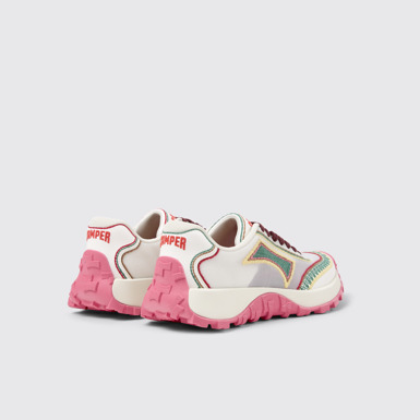 Back view of Twins Multicolor Textile Sneakers for Women.