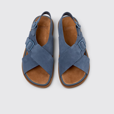 Lluc Sandal Sandali in camoscio blu Da donna.