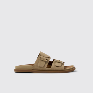 Lluc Sandal Sandales en daim marron Pour femme.