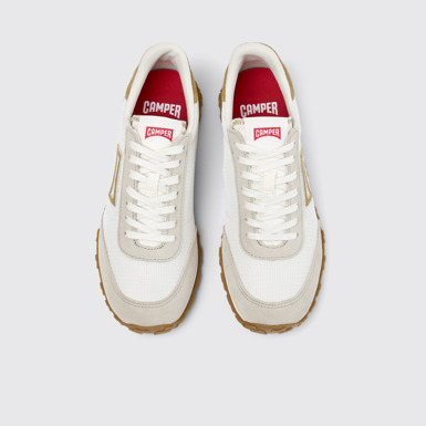 Overhead view of Drift Walk Multicolor Textile and Nubuck Leather Sneakers for Women.