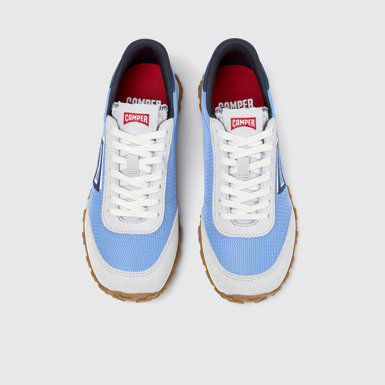 Overhead view of Drift Walk Multicolor Textile and Nubuck Leather Sneakers for Women.