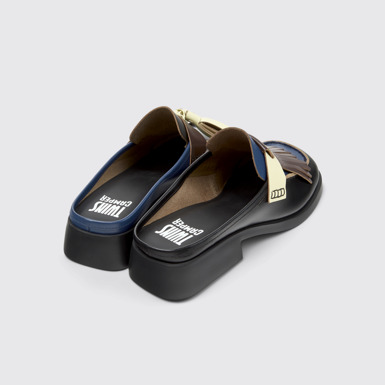 Back view of Twins Multicolor Leather Moccasins for Women.