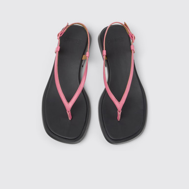 Dana Sandales en cuir roses Pour femme.