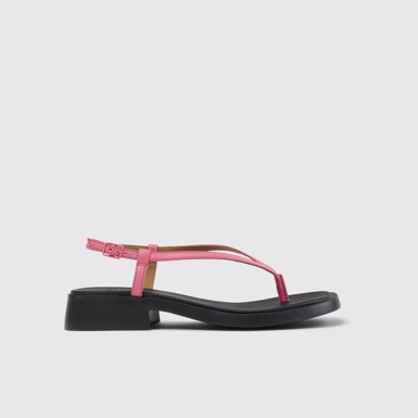 Dana Sandales en cuir roses Pour femme.