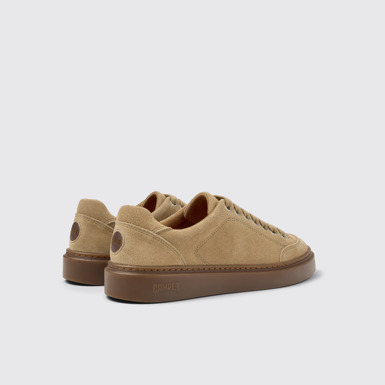 Back view of Runner Twentyfive Brown Suede Leather Sneakers for Women.