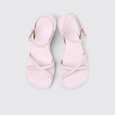Louise Sandal Sandalias de piel rosa para mujer.