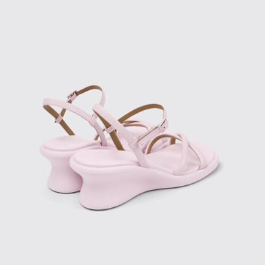Louise Sandal Sandalias de piel rosa para mujer.