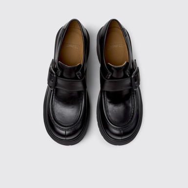 Milah Chaussures en cuir noir pour femme.