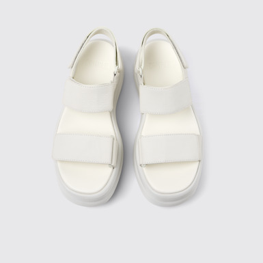 Pelotas Flota Up Sandalias de piel blancas para mujer.