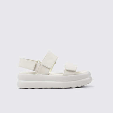 Pelotas Flota Up Sandalias de piel blancas para mujer.