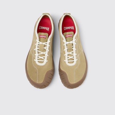 Overhead view of Peu Path+ Brown Nubuck Sneakers for Women.
