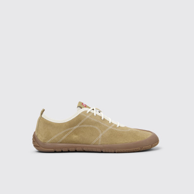 Side view of Peu Path+ Brown Nubuck Sneakers for Women.