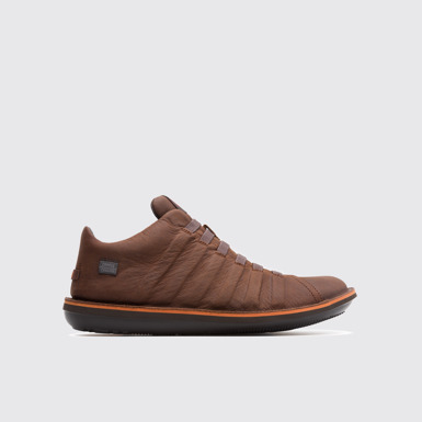 Side view of Beetle Brown Ankle Boots for Men