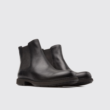 Front view of Neuman Black Formal Shoes for Men